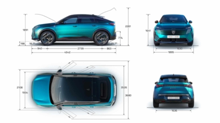 dimensions-peugeot-E-3008-SUV-privas-ardèche